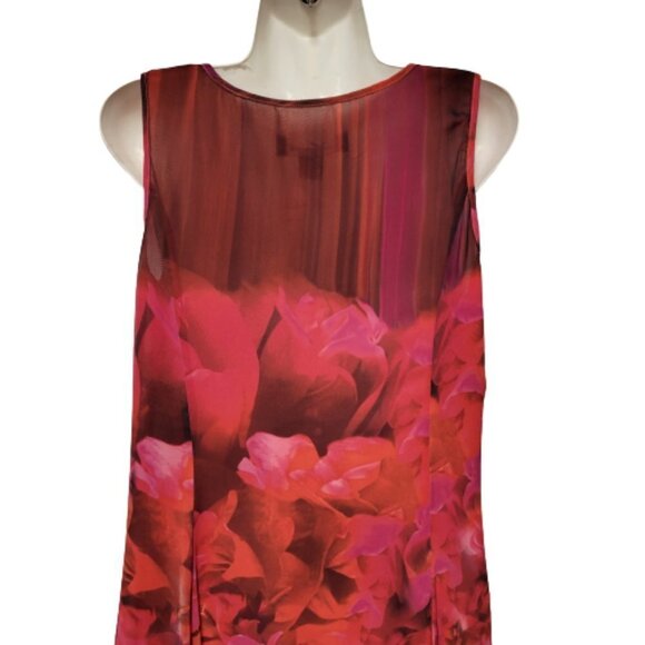 Floral Sleeveless Midi Multicolor Dress - Picture 12 of 16